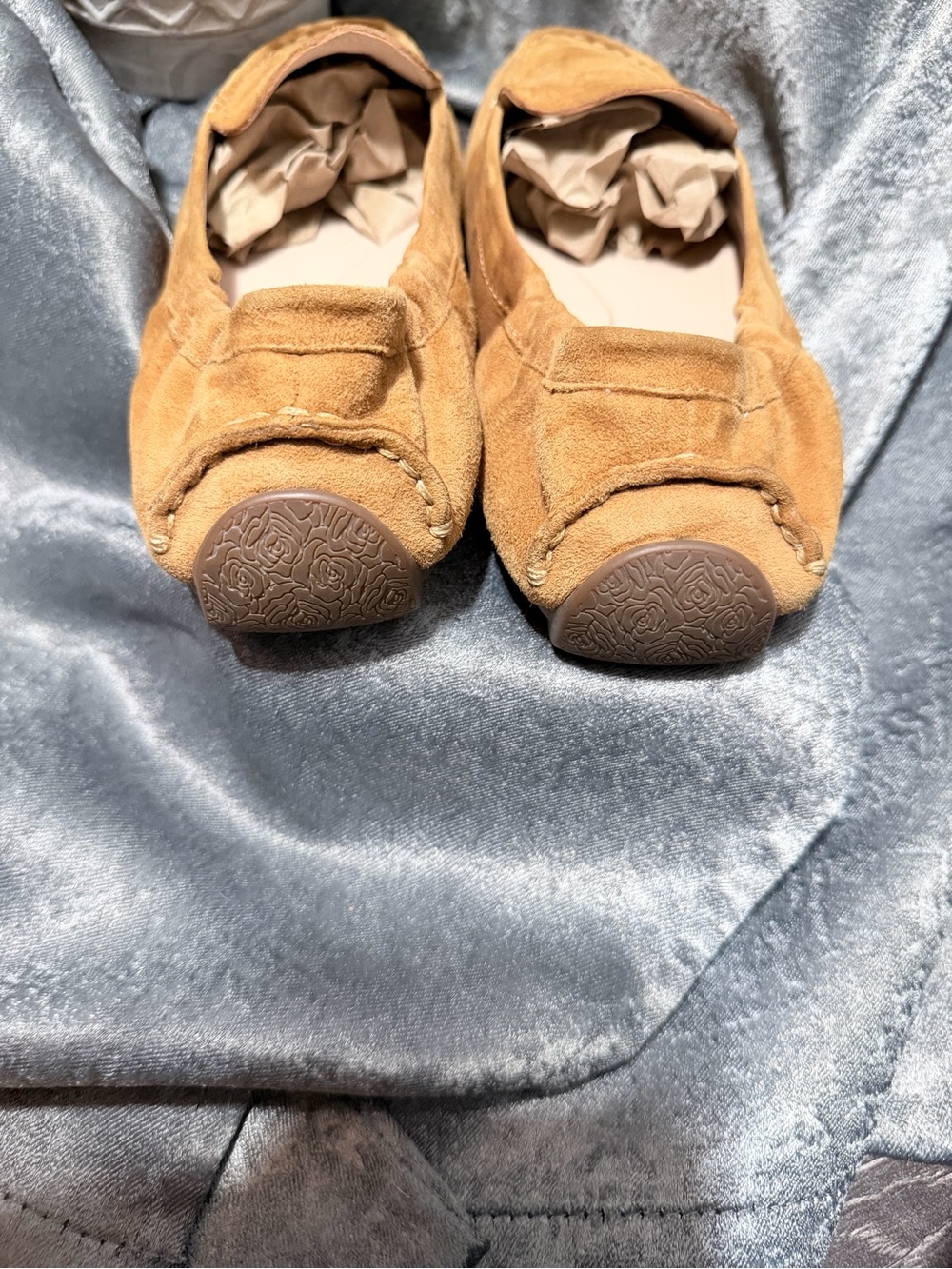 Taryn Rose Kristine Leather Moccasins in Tan Women’s 7.5 - Picture 6 of 7
